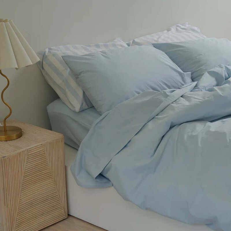 Home Lab 100% Stonewashed Cotton Duvet Set image number 3